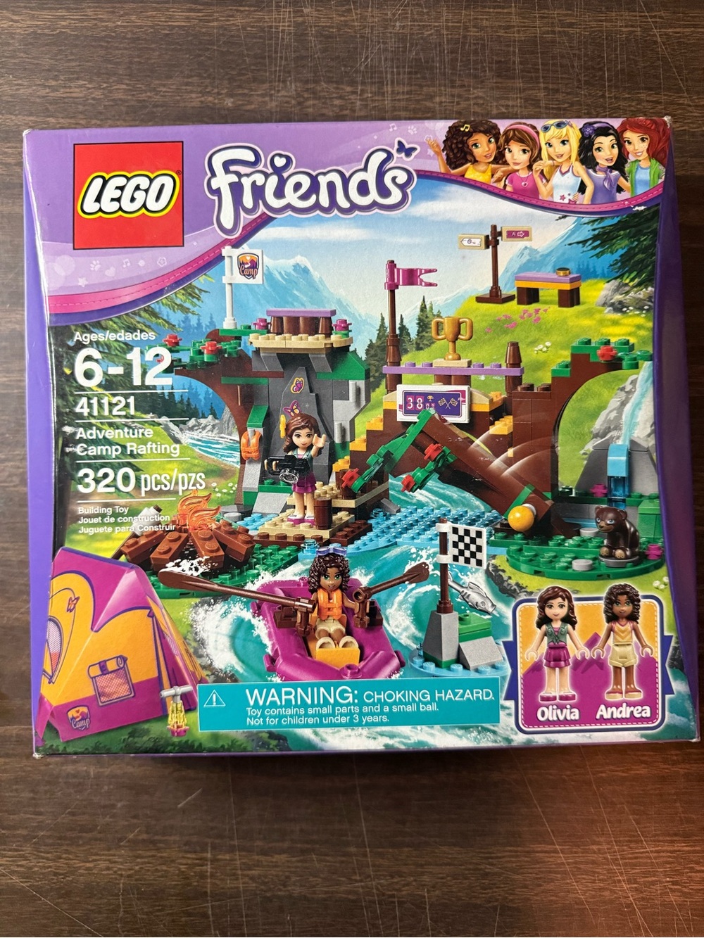 New Lego Friends 320pc Adventure Camp Raft #41121 Olivia Andrea NIB Sealed